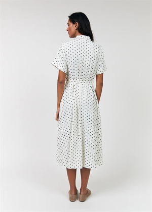 Blake dot midi kjole Offwhite Lollys Laundry 